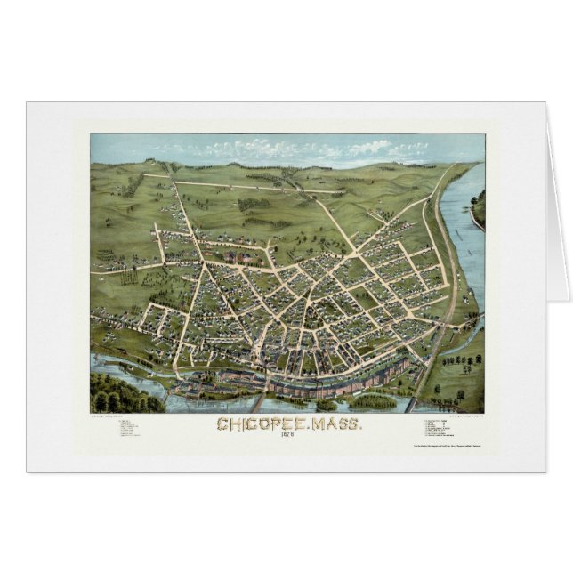 Chicopee, panoramische Karte MAs - 1878 (Vorderseite (Horizontal))