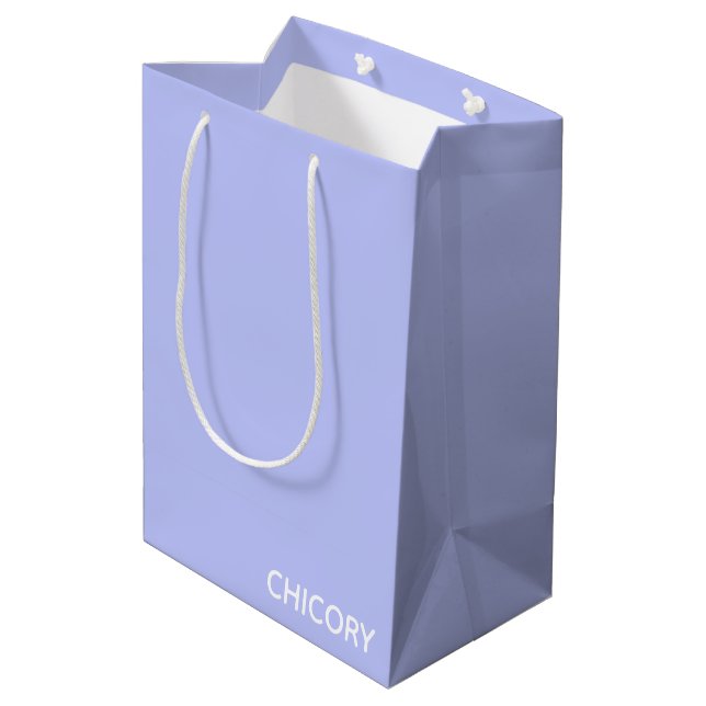 Chicoroer Blume Mittlere Geschenktüte (Rückseite Schrägansicht)