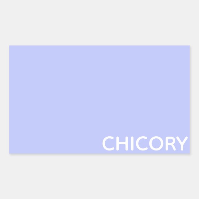 Chicoroer Blume Rechteckiger Aufkleber (Vorderseite)