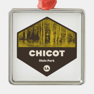 Chicot Staat Park Louisiana Ornament Aus Metall