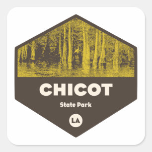 Chicot Staat Park Louisiana Quadratischer Aufkleber
