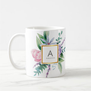 Chicwatercolor-Rosa-lila Kaffeetasse