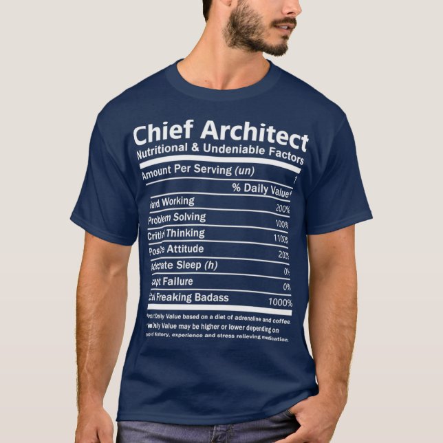 Chief Architect Chief Architect    TNutritional T-Shirt (Vorderseite)