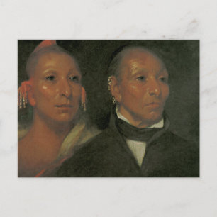 Chief Black Hawk und Son Postkarte