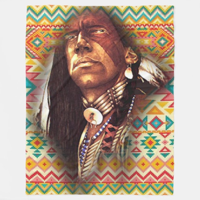 Chief Eagle Eyes Fleecedecke (Vorderseite)