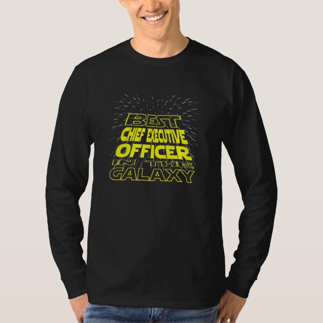 Chief Führungskraft Officer Cool Galaxy Job T-Shirt (Vorderseite)