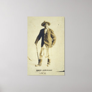 Chief Geronimo Stehend Portrait 1904 Leinwanddruck