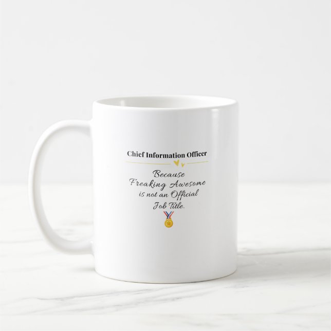 Chief Information Officer Kaffeetasse (Links)