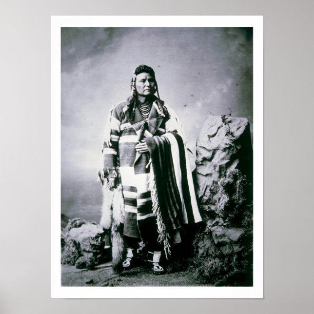 Chief Joseph (1840-1904) c.1880 (b/w Foto) Poster (Vorne)