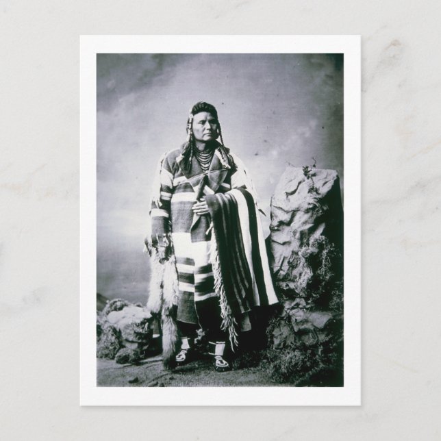 Chief Joseph (1840-1904) c.1880 (b/w Foto) Postkarte (Vorderseite)