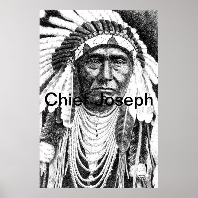 Chief Joseph 1 Posters-Prints Poster (Vorne)