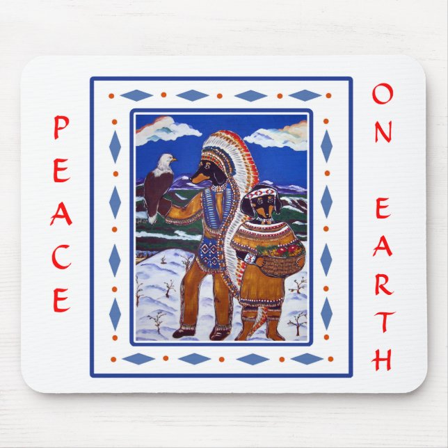 Chief & Maiden Dackel Mousepad (Vorne)