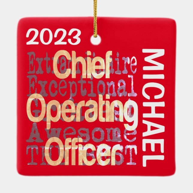 Chief Operating Officer COO Extraordinator CUSTOM Keramikornament (Rückseite)