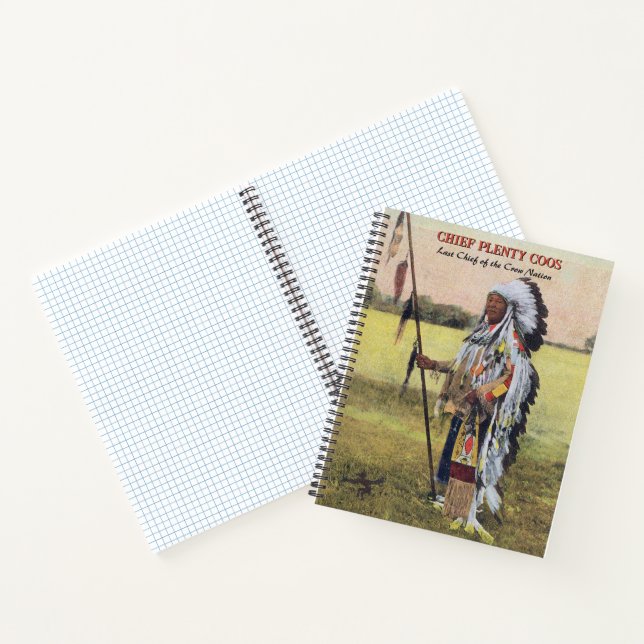 Chief Plenty Coos Notebook Notizbuch (Innenseite)
