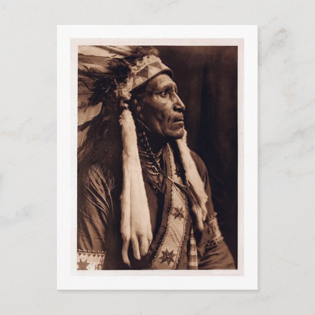 Chief Raven Blanket - Nez Perce - Vintag Postkarte (Vorderseite)
