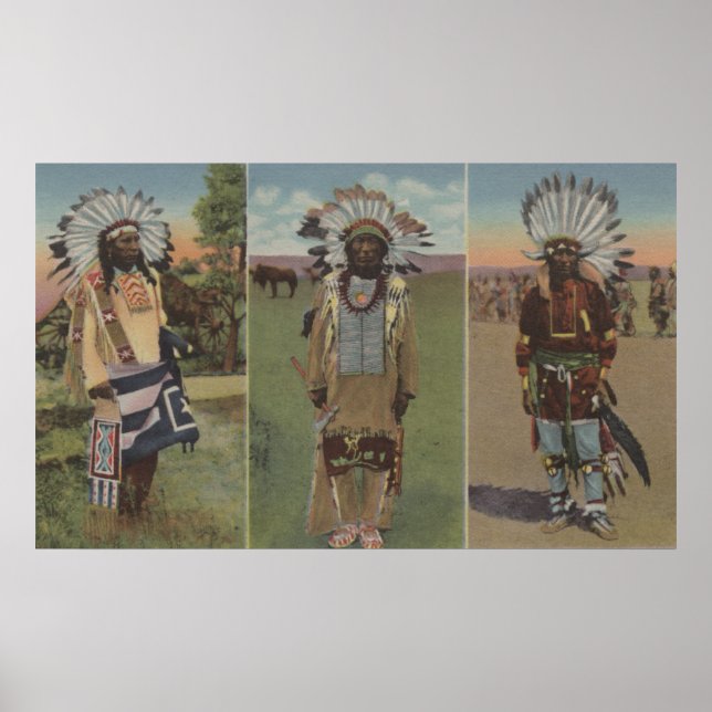 Chief Red Cloud, Chief Dewey Beard Poster (Vorne)