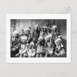 Chief Red Cloud & Other Chiefs, 1899 Postkarte