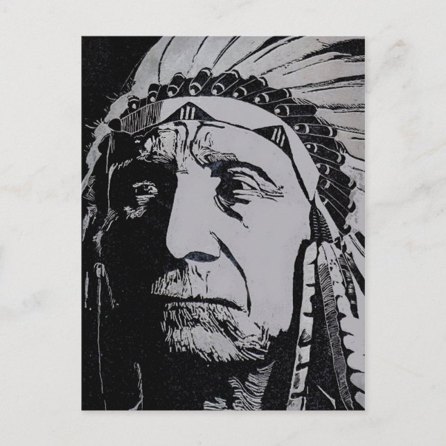 Chief Red Cloud Postkarte (Vorderseite)