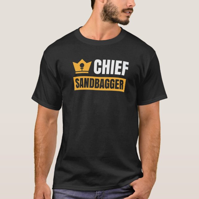 Chief Sandbagger Gag Golf   T-Shirt (Vorderseite)