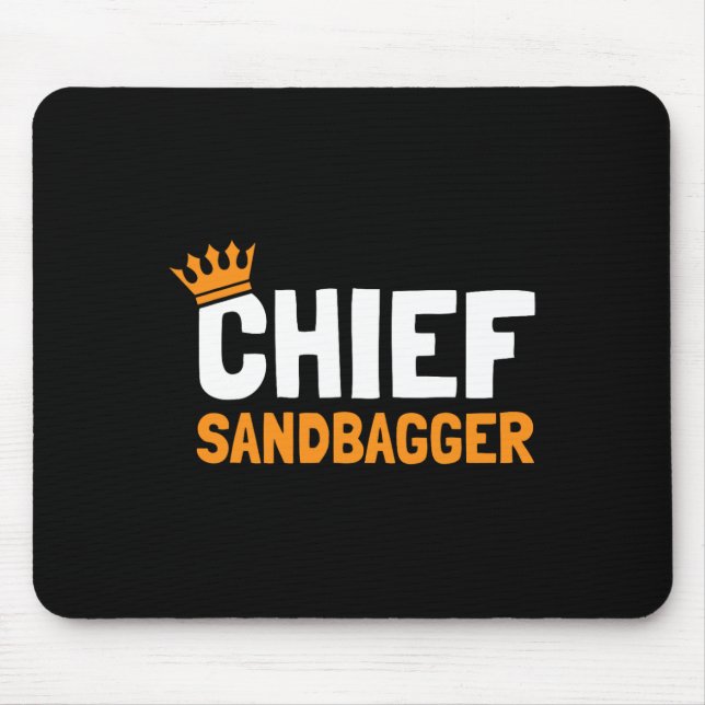 Chief Sandbagger Golf - Erwachsene Mousepad (Vorne)