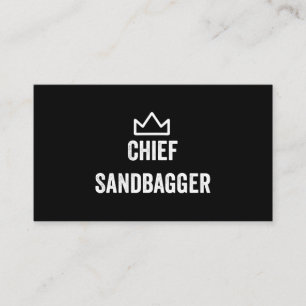 Chief Sandbagger Golf Meme Bjj Schach Sandbag Begleitkarte