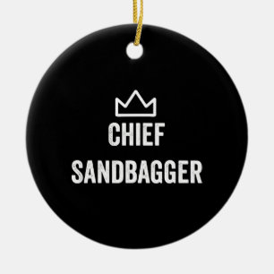 Chief Sandbagger Golf Meme Bjj Schach Sandbag Keramik Ornament
