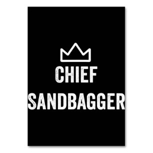Chief Sandbagger Golf Meme Bjj Schach Sandbag Tischnummer