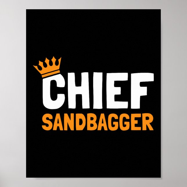 Chief Sandbagger Golf - Uni-Erwachsene  Poster (Vorne)