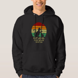 Chief Spider Spotter Cat Humor Kitten Cat Mom Hoodie