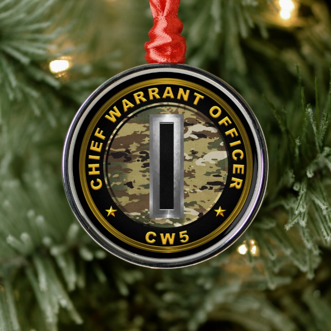 Chief Warcraft Officer Five-CW5 Ornament Aus Metall (Baum)