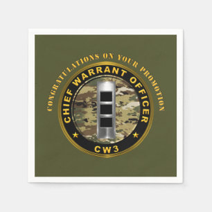 Chief Warrant Officer 3 (CW3) Beförderung   Serviette