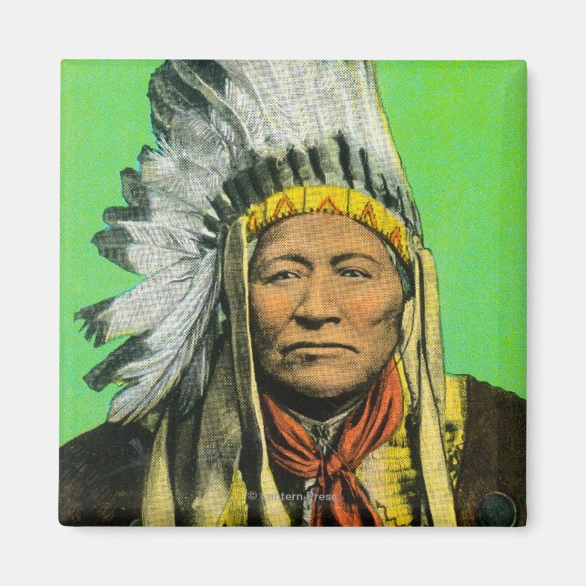 Chief Washakie Portrait Magnet (Vorne)