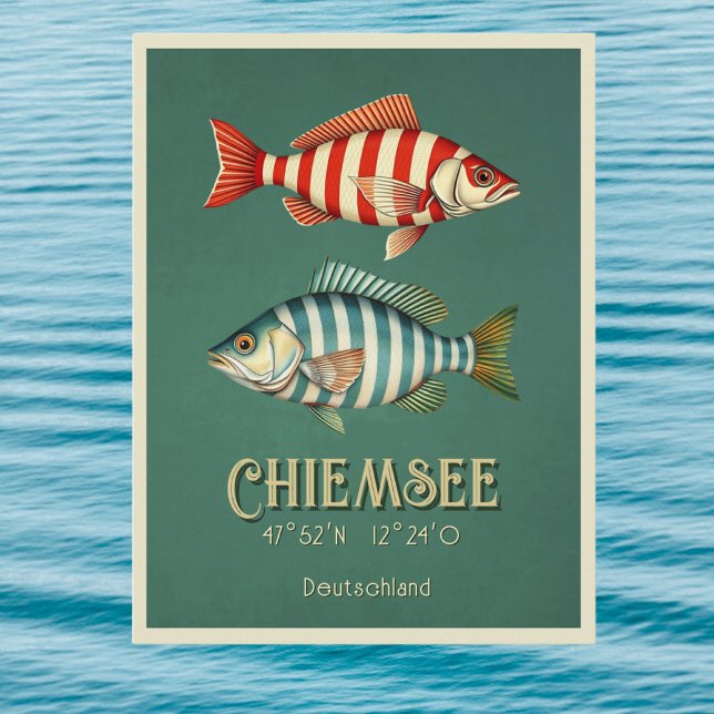 Chiemsee Chiem Deutschland Fischerei Postkarte (Von Creator hochgeladen)