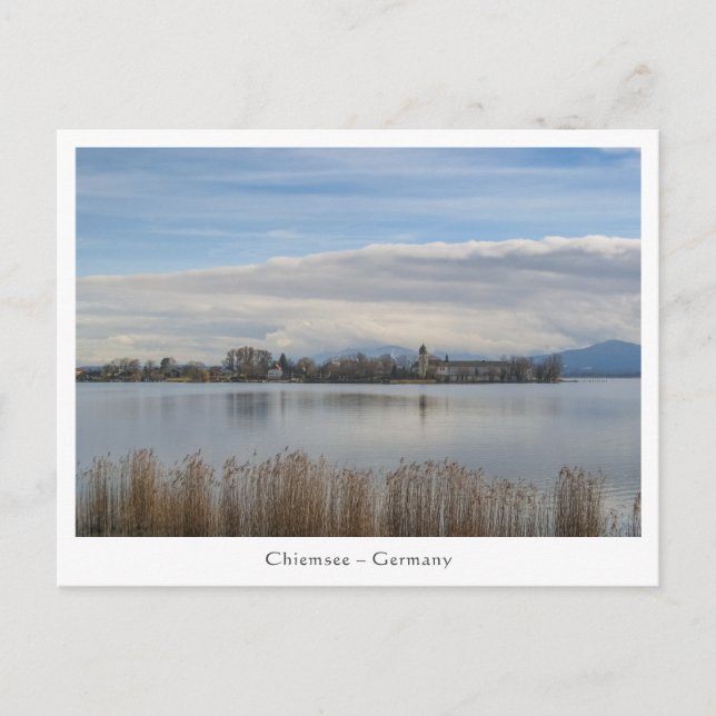 Chiemsee Deutschland Landschaftliches Foto Postkarte (Vorderseite)