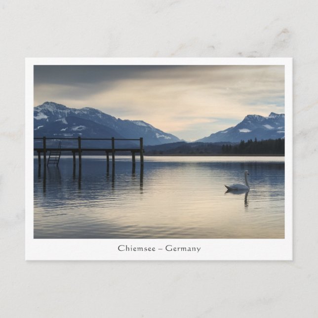 Chiemsee Deutschland Postkarte (Vorderseite)