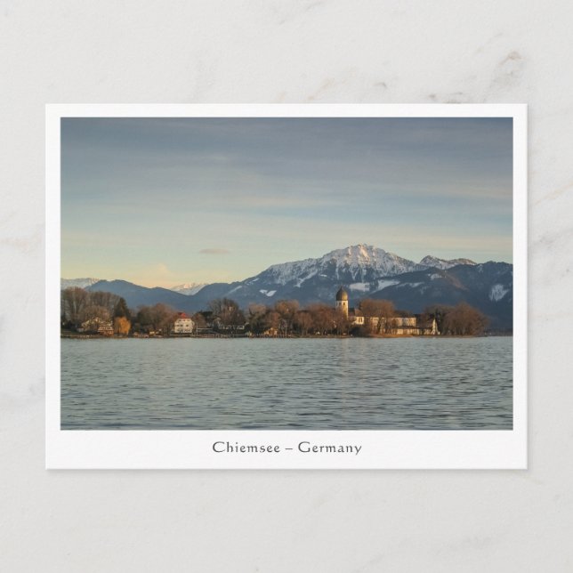 Chiemsee Deutschland Postkarte (Vorderseite)