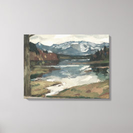 Chiemsee - Leo Putz Landschaftsbild Leinwanddruck