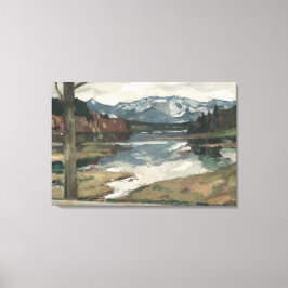 Chiemsee - Leo Putz Landschaftsbild Leinwanddruck