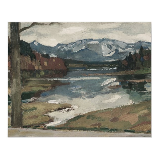 Chiemsee - Leo Putz Landschaftsbild Poster (Vorderseite)