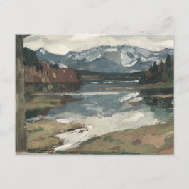 Chiemsee - Leo Putz Landschaftsbild Postkarte