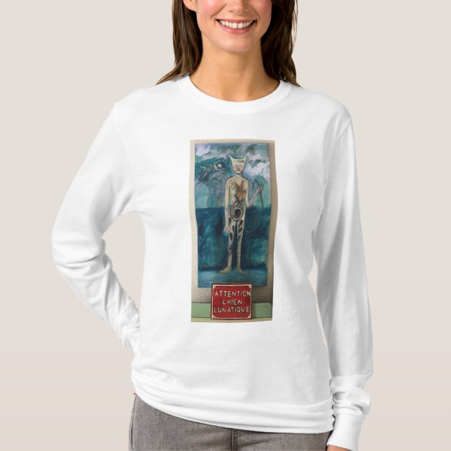 Chien-Lunatic-Warnung T-Shirt (Vorderseite)
