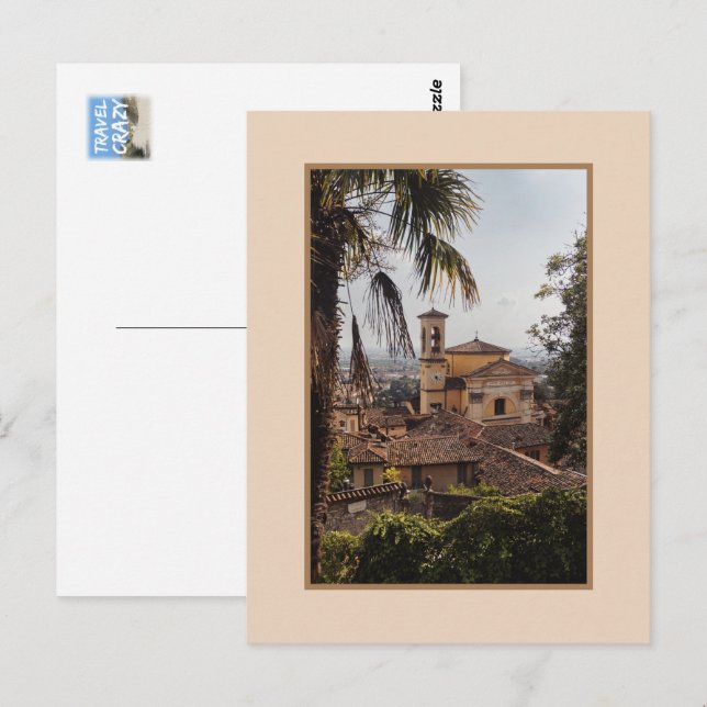 Chiesa di Santa Grata Inter Vites, Bergamo, Italie Postkarte (Vorne/Hinten)