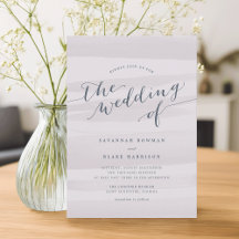 Chiffon Watercolor Einladung | Gray Lilac
