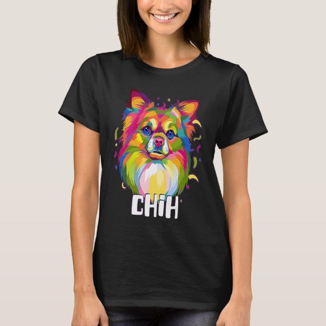 Chih  Chihuahua Humor Chiwawa Dog  Animal Pun T-Shirt (Vorderseite)