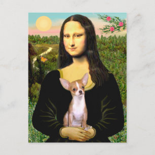 Chihuahua 1b - Mona Lisa Postkarte