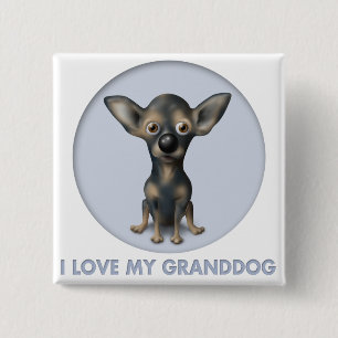 Chihuahua 2 Granddog Button