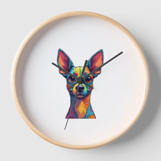 Chihuahua  Abstract Painting  Colour  Cute Dog (5) Uhr