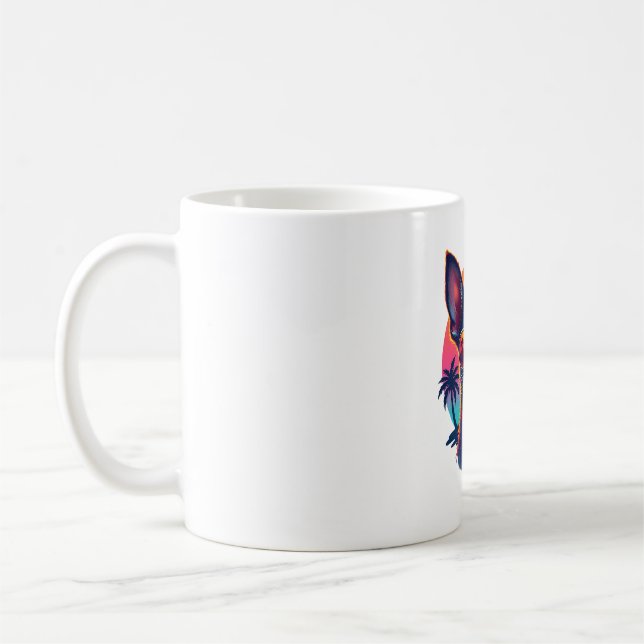 Chihuahua  Abstract Painting  Colour  Cute Dog Cop Kaffeetasse (Links)