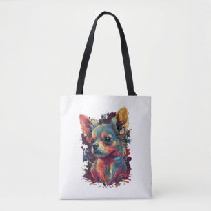 Chihuahua Abstrakte Malerei Farbe Niedlicher Hund