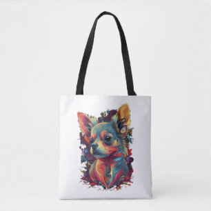 Chihuahua Abstrakte Malerei Farbe Niedlicher Hund